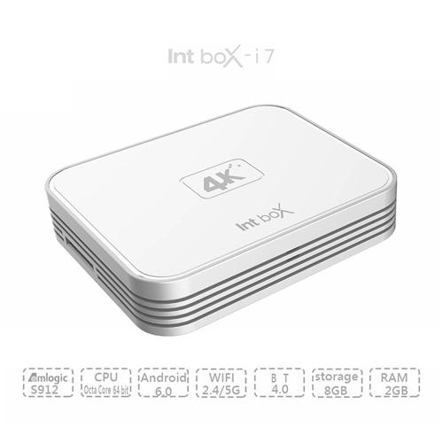Int Box i7 Amlogic S912 Android 6.0 4K TV BOX 2GB/8GB 802.11ac WIFI 1000M LAN Bluetooth KODI