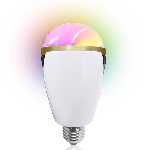 H1007 Smart E27 Bulb Bluetooth 4.0 Speaker with Music Playing / Timing / APP Control Functions - White
