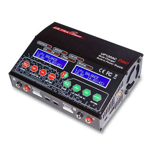 

Ultra Power UP120AC DUO 120W LiPo LiIon LiFe NiCd NiMH Lead Acid Battery Balance Charger Discharger