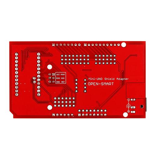 Pro Mini UNO Shield Adapter Board with Regulator / Fuse for Arduino - Red