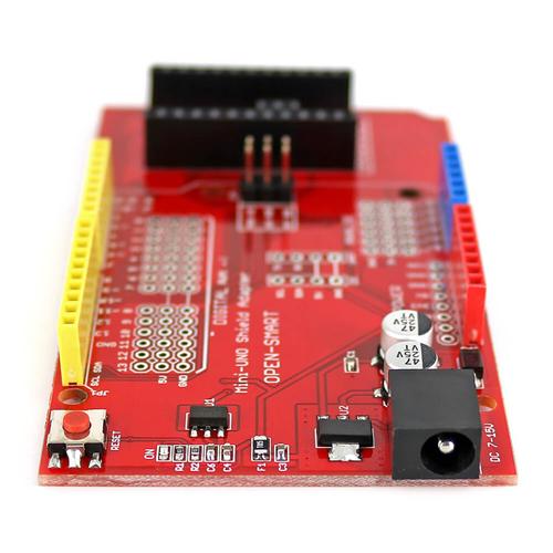 Pro Mini UNO Shield Adapter Board with Regulator / Fuse for Arduino - Red