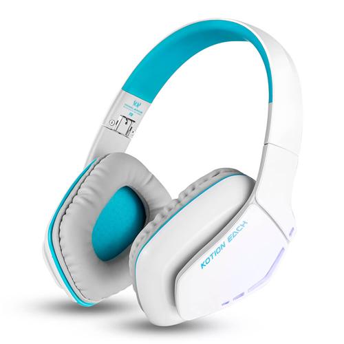 

KOTION EACH B3506 Foldable Bluetooth 4.1 Gaming Headsets with MIC - White/Blue