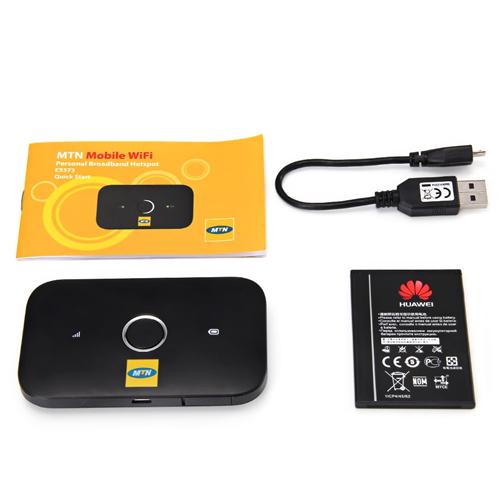 MTN E5573 4G LTE Cat4 Mobile WiFi Router - Black