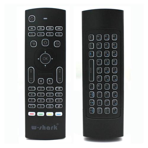 W-shark MX3 2.4Ghz 3D Air Mouse Wireless Keyboard Black