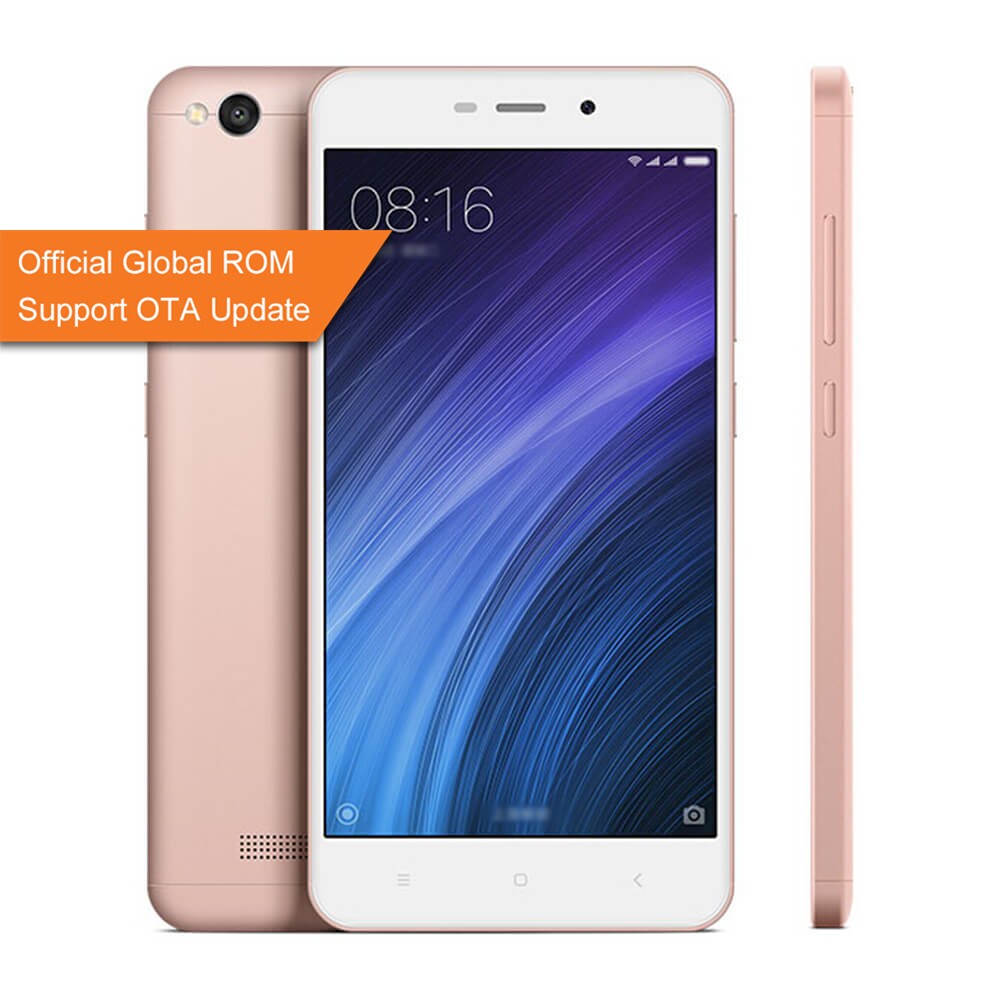 Xiaomi Redmi 4A 5.0inch HD MIUI 8 Android 6.0 4G LTE Smartphone Qualcomm Snapdragon 425 Quad Core 1.4GHz 2GB 16GB 5.0MP 13.0MP 3120mAh Battery WIFI GPS Global ROM - Rose Gold