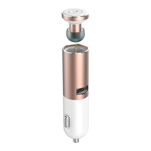 

OVEVO Q8 Car Charger Auto Charging Bluetooth Stereo Headset - Rose Gold