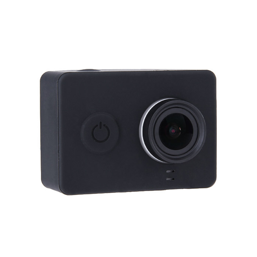 Silicone Protective Dirt-proof Soft Rubber Case Cover Skin for Yi Xiaoyi Action Sport Camera - Black