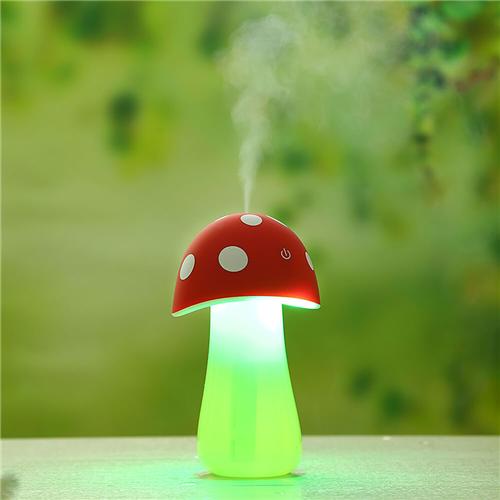 

Mushroom USB Air Humidifier Night Light 200ml Capacity - Red