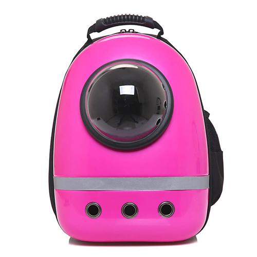 

Pet Carrier Backpack Portable Travel Capsule Space Backpack Carrier - Rose Red