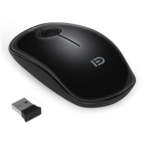 

FUDE V8 2.4GHz Wireless Ultra Thin Mouse Compact Soundless Mice 1500DPI - Black