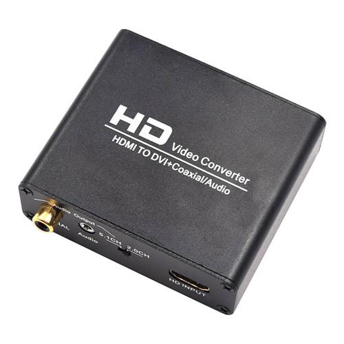 

HDMI to DVI Coaxial 3.5MM Audio Converter Adaptor Box for PS3 Xbox360 DVD - US Plug
