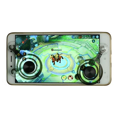 Black 2Pcs Game Controller Touch Screen Joystick