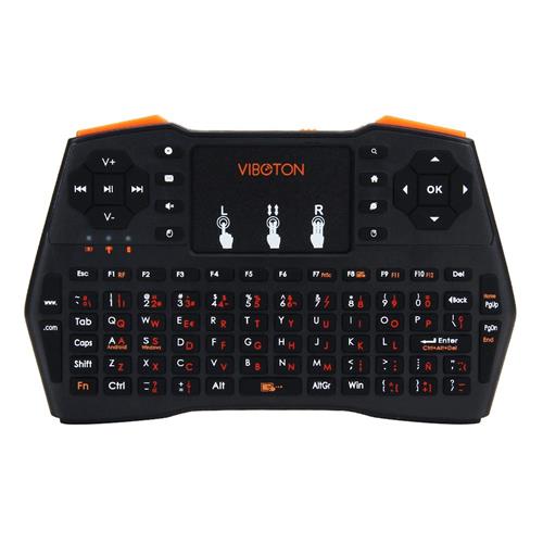 

VIBOTON i8 Plus Handheld 2.4G Wireless Keyboard Touch Gamepad - Spanish Version Black