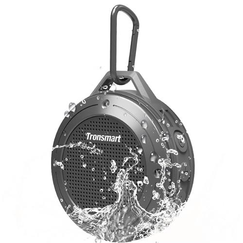Tronsmart Element T4 5W Portable Bluetooth Speaker[IP67 Waterproof] with Enhanced Bass and Built-in Microphone - Gray