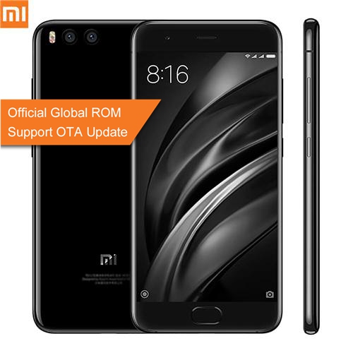 Xiaomi Mi6 5.15 Inch 4G LTE Smartphone 6GB 64GB Snapdragon 835 12.0MP Cam Android 7.1 NFC Dual Rear Cam Four-sided Curved 3D Glass Body Global ROM - Black