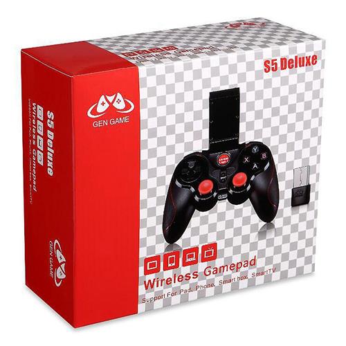 GEN GAME S5 Deluxe Edition Wireless Bluetooth Controller Red and Black