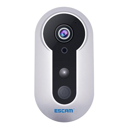 

ESCAM QF220 Smart Doorbell WiFi Remote Control P2P Night Vision Security Camera -Silver