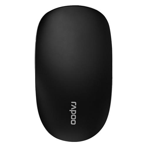 

Rapoo T8 USB Wireless Mouse 5.8GHz Ultra-Thin Laser Touch Mouse Durable Slient Clicking - Black