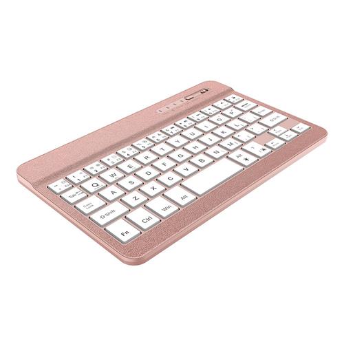 F20 Wireless Bluetooth 7 inches Keyboard Rose Gold