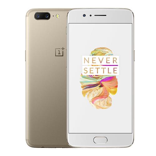 OnePlus 5 A5000 5.5 Inch Smartphone FHD 6GB 64GB Snapdragon 835 20.0MP + 16.0MP Dual Rear Cam Android 7.1 NFC Dash ChargeType C Global ROM - Gold