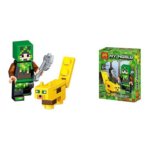 8PCS My World Minecraft Building Block Action Figures toys