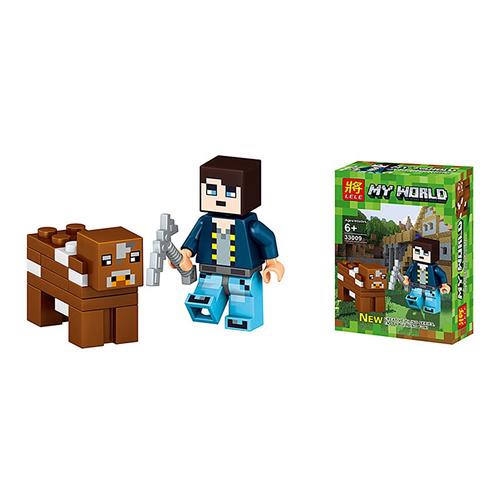 8PCS My World Minecraft Building Block Action Figures toys