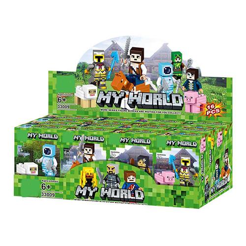 8PCS My World Minecraft Building Block Action Figures toys