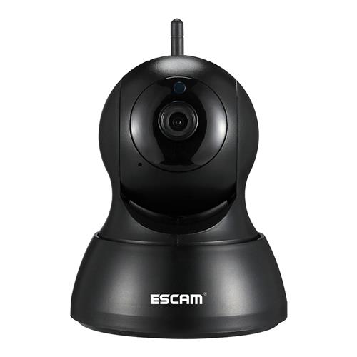 

ESCAM QF007 WiFi IP Camera 1MP 720P IR Alarm Pan/Tilt Motion Detection Night Vision Security Camera -Black