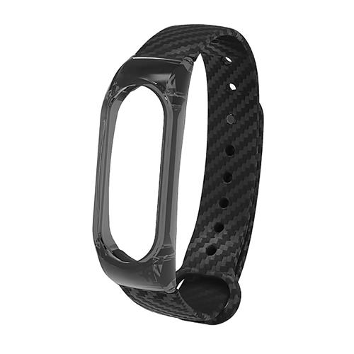 

Xiaomi Mi Band 2 3D Watchband Stylish Silicone Replacement Wristband Strap - Black