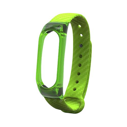 Xiaomi Mi Band 2 3D Watchband Stylish Silicone Replacement Wristband Strap - Green