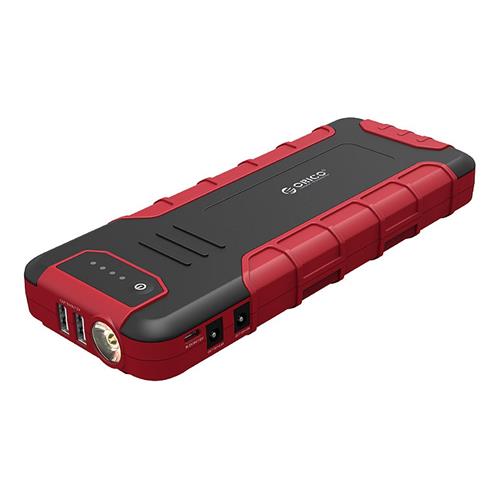 ORICO CS3 18000mAh Car Jump Starter Emergency Lighting For Diesel Gas Car Motorbike Phone Power Bank USB Charging With LED Indicator Lights - Black + Red