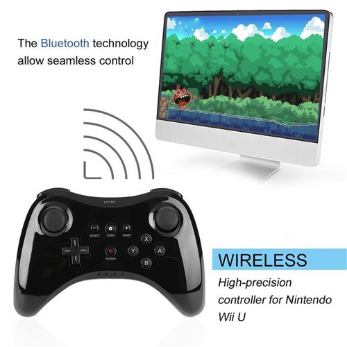 Wireless Bluetooth Gamepad for Nintendo Wii U Black