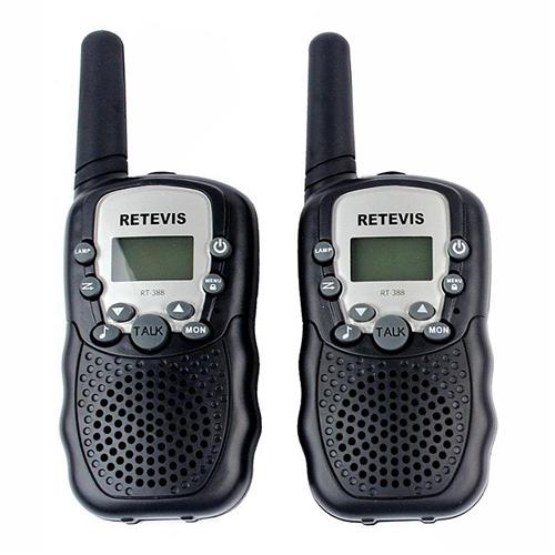 Retevis RT-388 Kids Walkie Talkie Radio RT388 0.5W UHF 446MHz EU Frequency Portable Two Way Radio -Black