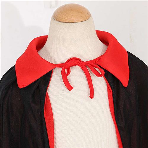 

Halloween Cloak Two-side Wearable Cloak Robe Party Costume -Black+Red