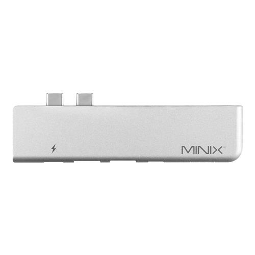 MINIX NEO C-DGR USB-C Multiport Adapter with HDMI Output for Apple MacBook Pro TV Box - Gray