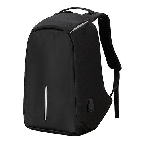 

Anti-theft Lightweight Backpack With USB Charging Port Nylon Waterproof Bag For Men Women - Black