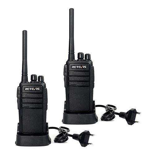 

2PCS Retevis RT21 Walkie Talkie IP67 Waterproof Anti-dust Transceiver 5/3/1W VHF+UHF Portable Radio -Black