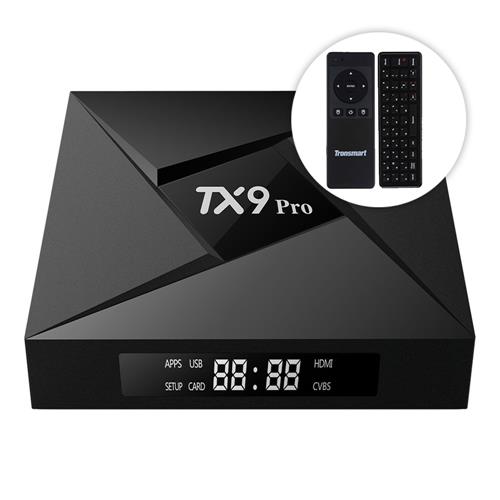 

Bundle TANIX TX9 PRO KODI 17.3 3GB/32GB TV BOX Android 7.1.2 Amlogic S912X 2.4G/5.8G WIFI Bluetooth Gigabit LAN Bluetooth HDMI + Tronsmart TSM01 English Air Mouse