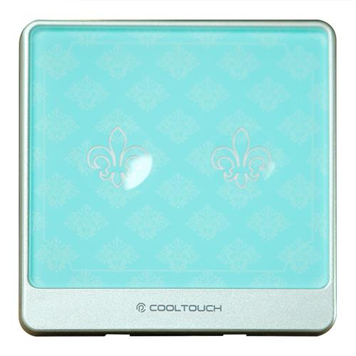 

Cooltouch CTSS-WMJ-2 2 Gang Touch Switch Wireless Panel Remote Control Light Controller Body Induction -Blue