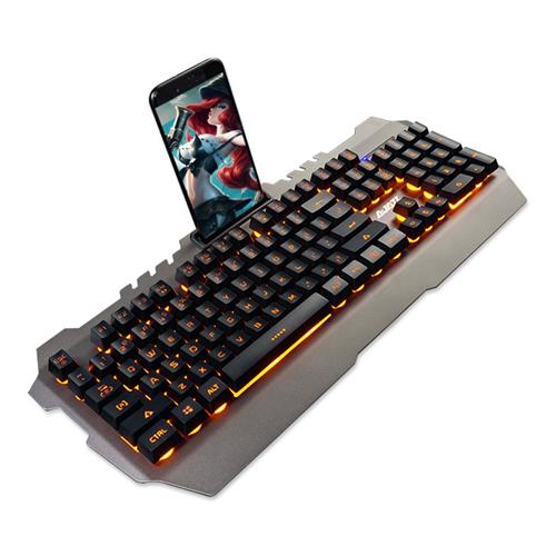 

Ajazz Membrane Keyboard 104 Keys 19-key Anti-Ghosting Waterproof Metal Panel With Backlit - Grey