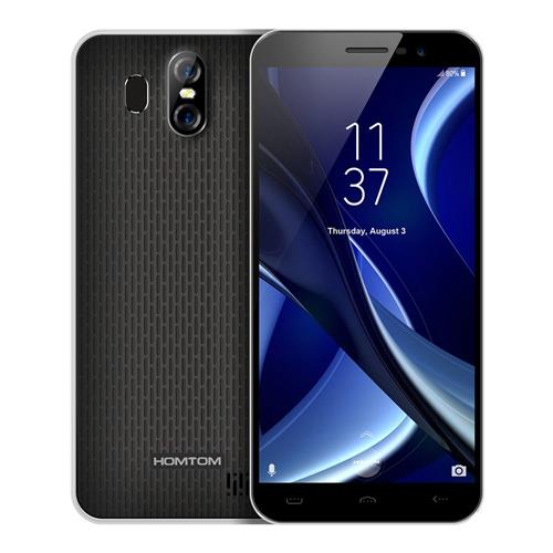 HOMTOM S16 5.5 Inch Smartphone HD Screen MTK6580 Quad Core 2GB RAM 16GB ROM 8.0MP Cam Android 7.0 Touch ID 3000mAh - Black