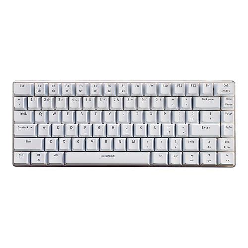 

Ajazz AK33 Wired Mechanical Gaming Keyboard Blue Switch 82 Keys No Conflict USB Keyboard With Multimedia Keys - White