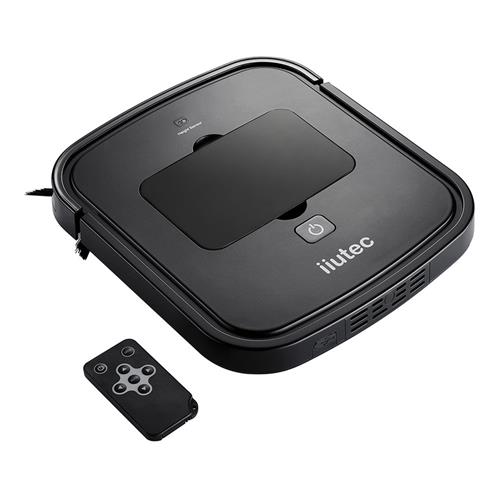

iiutec R-cruiser Robotic Vacuum Cleaner 2.95CM Slim Body 2000mAH Built-in Battery Strong Suction Robot Floor Cleaner with Remote Controller -Black