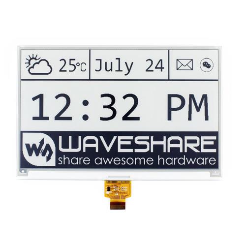 

Waveshare 7.5 Inch E-Ink Raw Display 640x384 Two-color Module Kit