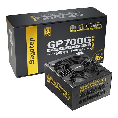 

Segotep GP700G 600W 80 Plus Gold Full-module Version Power Supply - Black