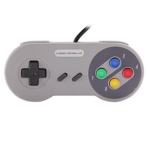 

JYS Wired Gamepad for Super NES Classic Edition 1.8m Cable Plug and Play - Gray