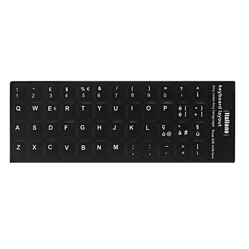 Keyboard Italian Layout Sticker Black