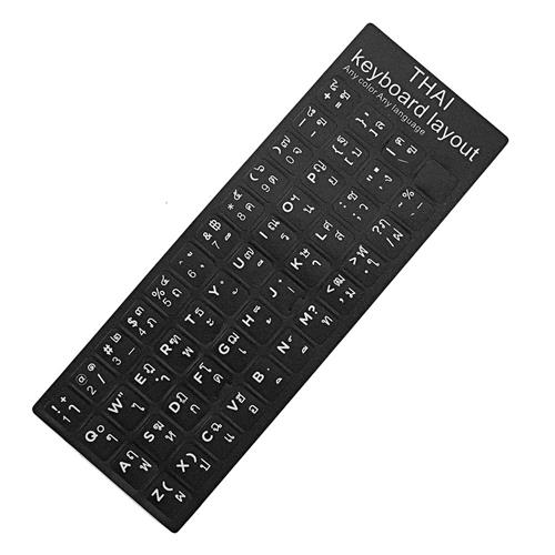 Keyboard Thai Layout Sticker Black