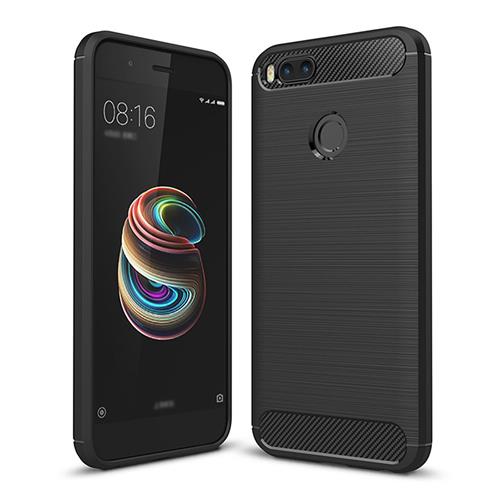 Black Xiaomi Mi 5X / Mi A1 Case High Quality Carbon Fiber Brushed Drop Resistance Phone Cover