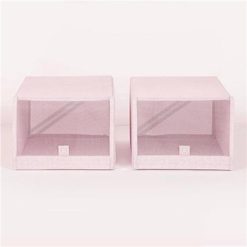 

2PCS Xiaomi Mijia Shoe Storage Box Save Space Tidy Foldable Shoe Organiser Box -Pink